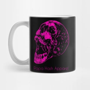 Papa Hash Apparel: Yawning Skull Pink Mug